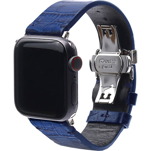Abbi SIGNATURE LIPARI イタリアンレザーバンド for Apple Watch 49/45/44/42mm ネイビー ABS26142AW|EMBL 店