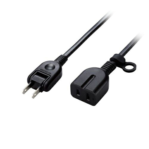 【5個仕掛ける】 エレコム シャッター付き添い人ワット数取りひろげる吊りひも 黒いこと T-X01-2120BKX5