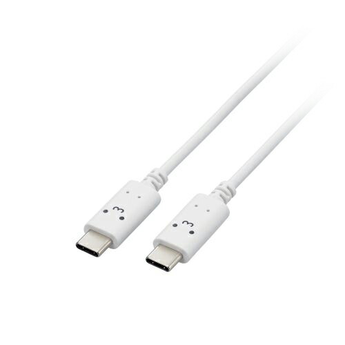 【5個セット】 エレコム しろちゃんUSB Type-C(TM)ケーブル MPA-CCF20WFX5