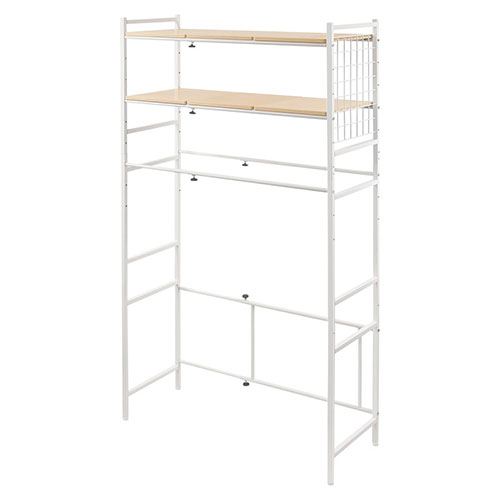 伸縮式ランドリーラック 65～95&times;40&times;192cm ランドリールームをスッキリ収納 組立式 K51213614｜EMBL　店