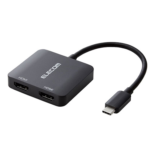 エレコム USB Type-C(TM) - HDMI(R)取り替えっこアダプタ 2界面 黒いこと AD-CHDMI2BK2