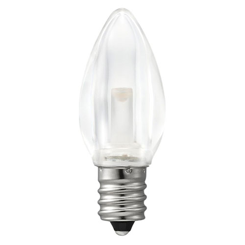 【20個仕掛ける】 YAZAWA LED置き目ソク球白熱電球色 E12 読みやすい LDC1LG20E12CX20