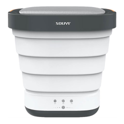 SOUYI JAPAN パウダーコンパクト折りたたみ洗い濯ぎ機 多役立つことパウダーコンパクト ティーシャツ最大限度約2枚・西洋手ぬぐい最大限度約5枚能力のある 白いこと SY-135 生活家電-家電