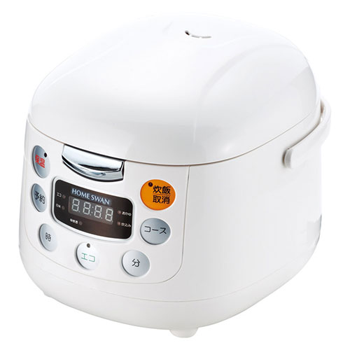 ホームスワン HOME SWAN マイコン式炊飯ジャー 3.5合 【約270×220×205mm・計量カップ・しゃもじ】 22640202