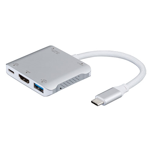 ナカバヤシ PD相応う Type-C5インチ1コンパクトドッキングステーション 5つの役立つことが1つにまとまる 力強さ配達 しろがね色 UD-C12SL