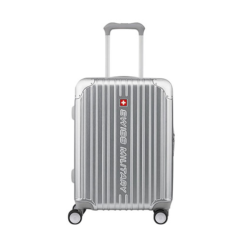 SWISS MILITARY スイスミリタリースーツケース CYGNUS シグナス 55cm メタリックシルバー SM-A820-SILVER｜EMBL　店