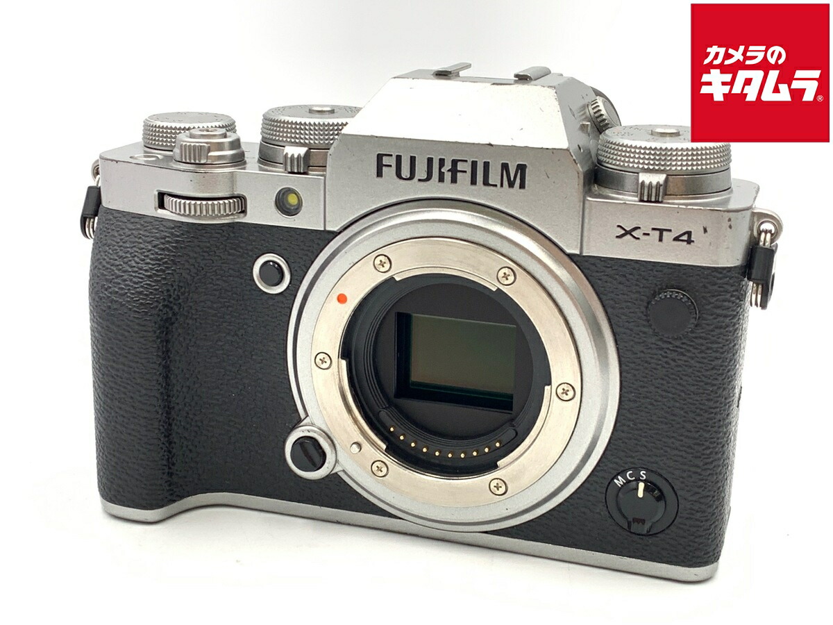 【中古】 【並品】 フジフイルム X-T4 ボディ シルバー 【ミラーレス一眼】