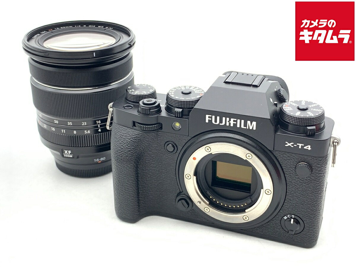 【中古】 【美品】 フジフイルム X-T4 レンズキット ブラック 【ミラーレス一眼】 【6ヶ月保証】