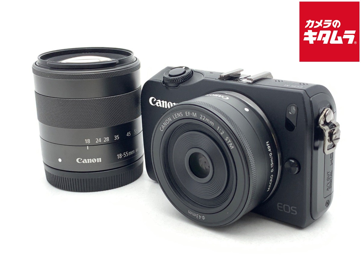 【中古】 【良品】 キヤノン EOS M ダブルレンズキット ブラック 【ミラーレス一眼】|カメラのキタムラ