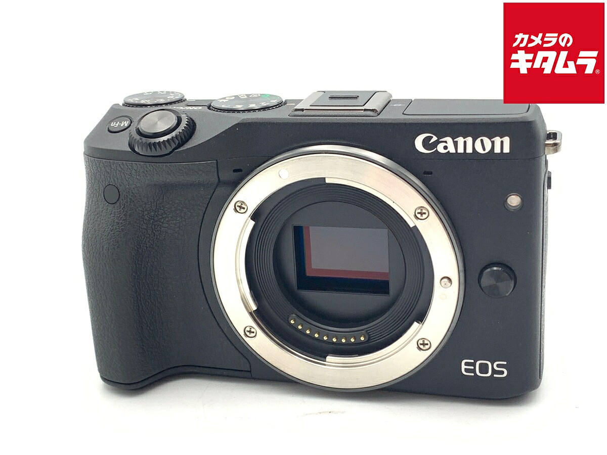 【中古】 【良品】 キヤノン EOS M3 ボディ ブラック 【ミラーレス一眼】