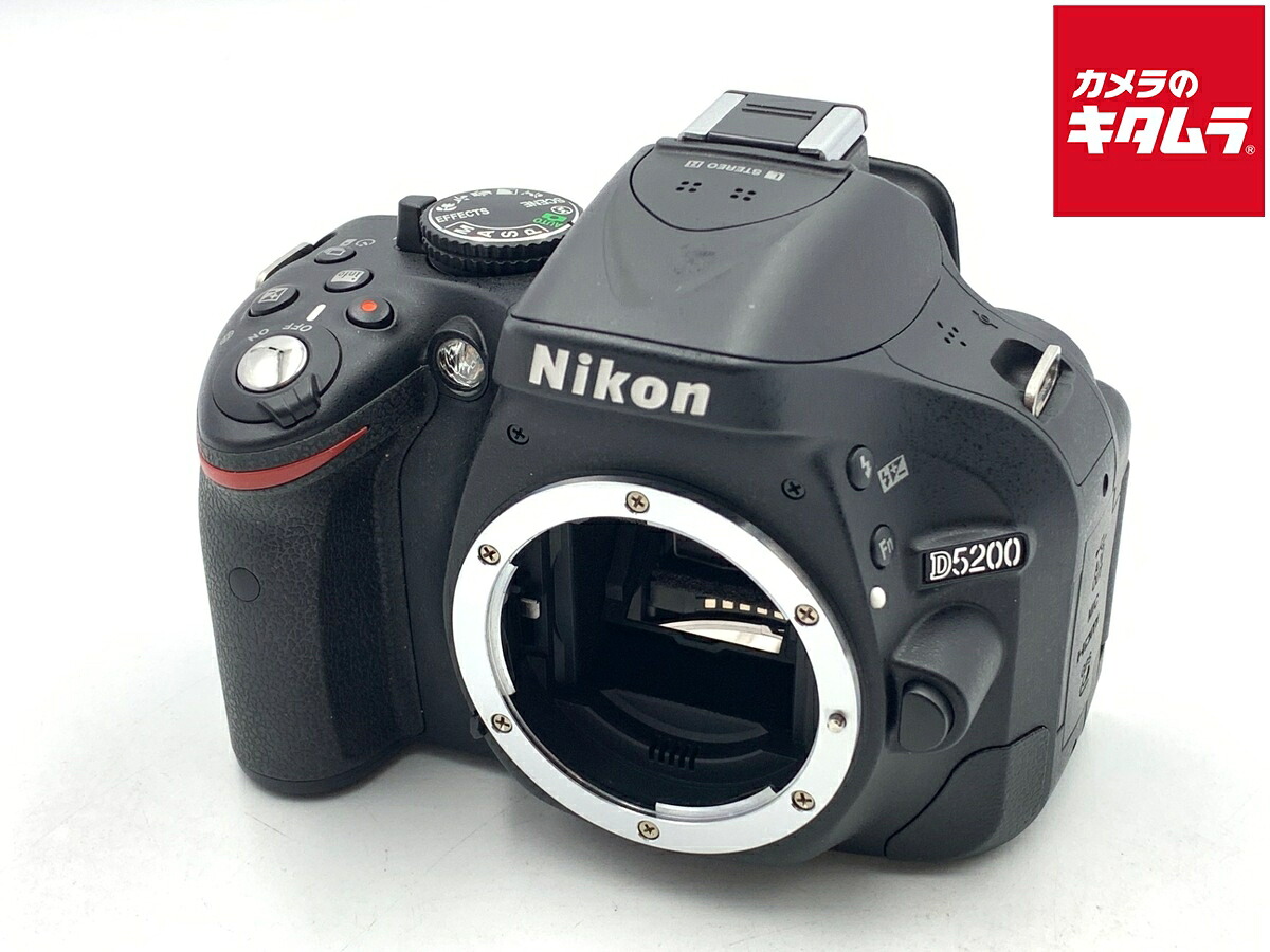 【中古】 【並品】 ニコン D5200 ボディ ブラック 【デジタル一眼レフ】｜カメラのキタムラ