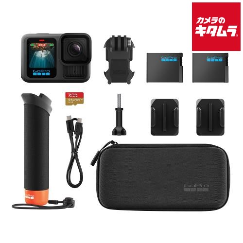 GoPro HERO13 Black アクセサリーセット CHDRB-131-FW アクションカメラ 5.3K動画 高画質 手ブレ補正 防水 スローモーション対応 正規品 《納期約２週間》