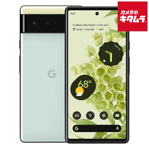 【中古：A(美品)】Google Pixel 6 128GB Sorta Seafoam（グリーン系） SIMフリー グーグルピクセル 中古 スマートフォン 本体 スマホ SIMフリーモデル 高品質端末 《納期約１&minus;２週間》｜カメラのキタムラ