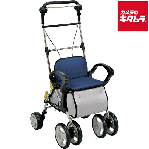 幸和製作所 ST003-NV 手押し車 スタンダードシルバーカーＬ ネイビー 《納期約２週間》