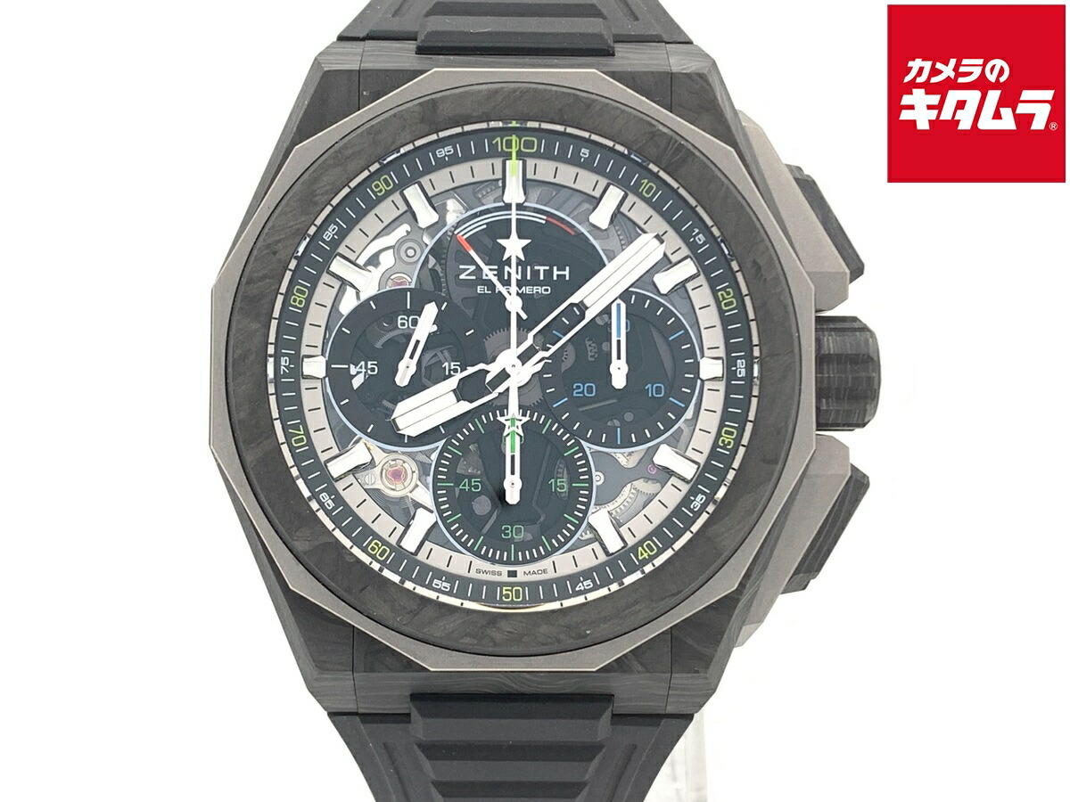 【中古】 【良品】 ゼニス デファイ エクストリーム 10.9100.9004/22.I200 ブラック ブラック系 【1年保証】