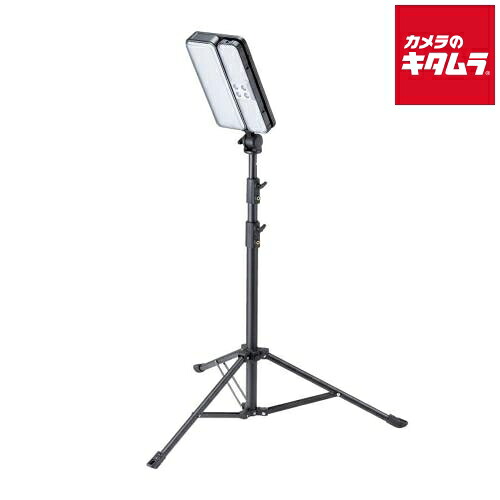 サンワサプライ LED-FL3 LED投光器（三脚付き・ソーラー充電・防水）