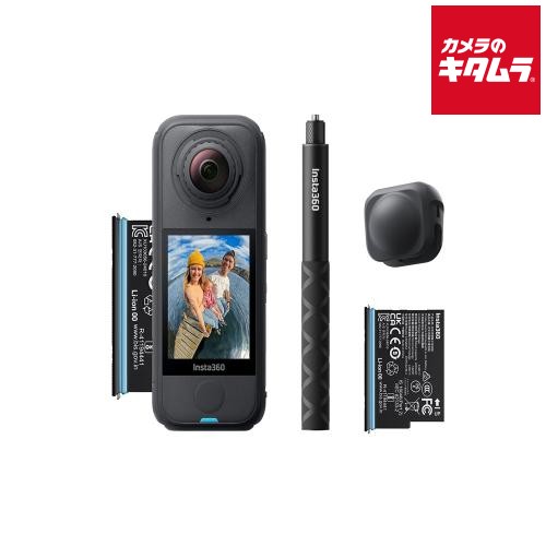 Insta360 X4 Air Starter Bundle Graphite Black（CINSAAFA-SE03） ビデオカメラ 4K 小型 高画質 ウェアラブル 全天球360度カメラ 《納期未定》｜カメラのキタムラ
