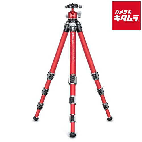 レオフォト LA-284C+LH-30R（FR）アテナシリーズ 三脚雲台セット フルレッド