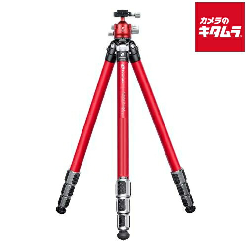 レオフォト LA-324CL+LH-40R(FR) 防水防砂カーボン三脚＋自由雲台(フルレッド)
