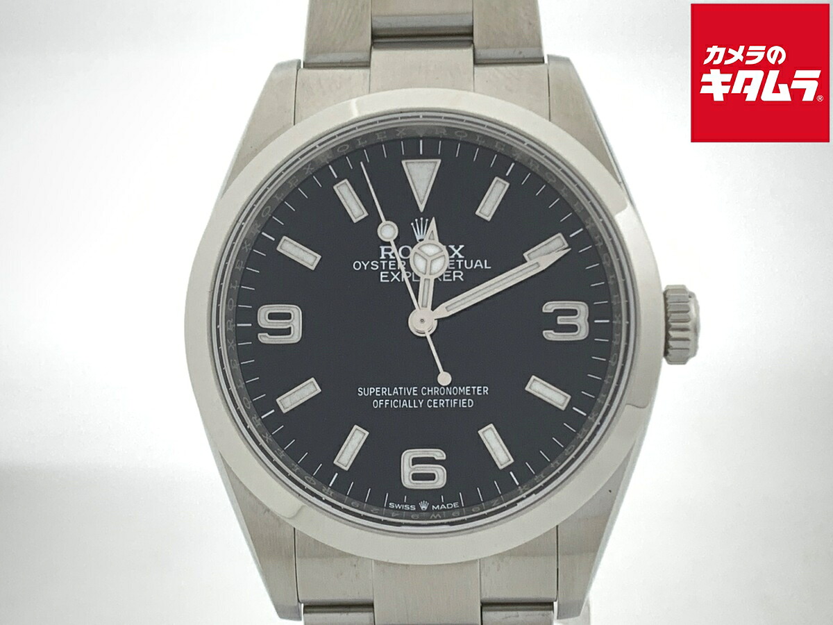 【中古】 【並品】 ロレックス(ROLEX) エクスプローラーI ブラック 124270 ステンレス 【1年保証】