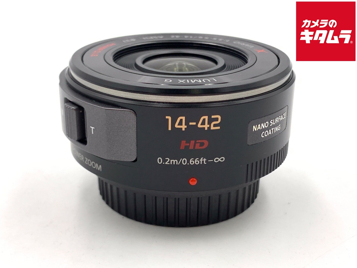 【中古】 【良品】 パナソニック LUMIX G X VARIO PZ 14-42mm/F3.5-5.6 POWER O.I.S. [H-PS14042] ブラック 【交換レンズ】 【6ヶ月保証】｜カメラのキタムラ