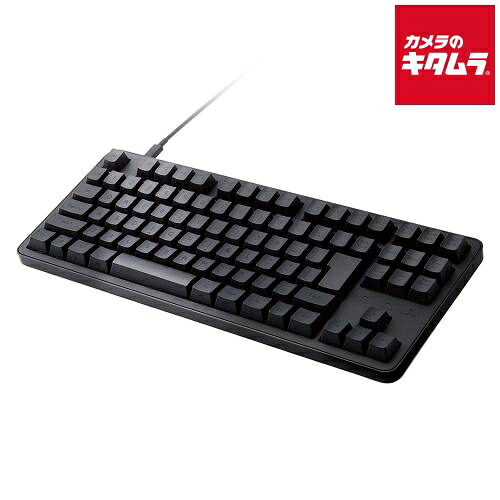 エレコム TK-MC30UKTBK 有線メカニカルテンキーレスキーボード ブラック