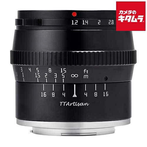 銘匠光学 TTArtisan 50mm f/1.2 C マイクロフォーサーズ用 ブラック ミラーレス MF 望遠単焦点 レンズ 交換レンズ カメラレンズ 《納期約２&minus;３週間》｜カメラのキタムラ