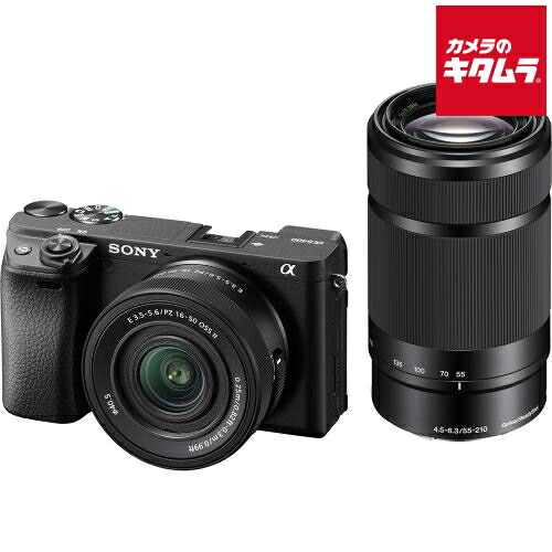 楽天市場】ソニー α6400 ダブルズームレンズキット ブラック [ILCE