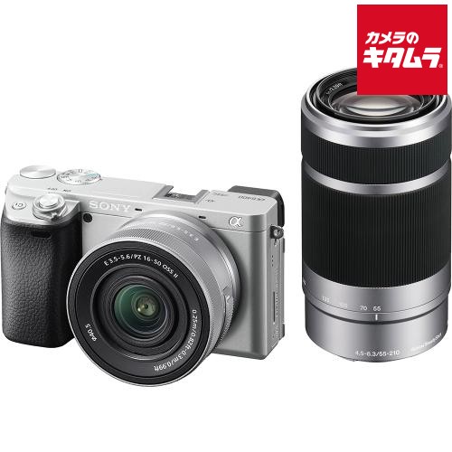 ソニー α6400 ダブルズームレンズキット シルバー [ILCE-6400X S] SONY ミラーレス一眼カメラ APS-C｜カメラのキタムラ