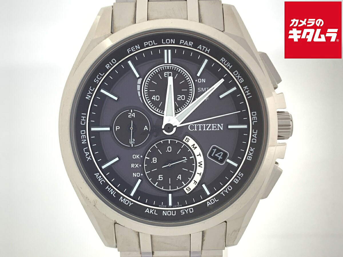 【中古】 【並品】 シチズン アテッサ ブラック AT8040-57E/H804-T018696 チタン 【1年保証】|カメラのキタムラ