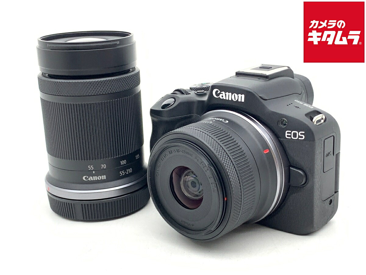【中古】 【良品】 キヤノン EOS R50 ダブルズームキット ブラック 【ミラーレス一眼】 【6ヶ月保証】|カメラのキタムラ