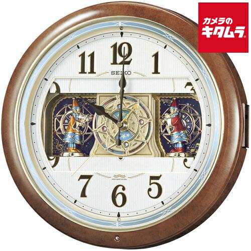 【月末セール!!】希少 SEIKO セイコー からくり時計 電波時計 ウェーブ SEIKO（セイコー） からくり時計 「ウェーブシンフォニー」薄金色