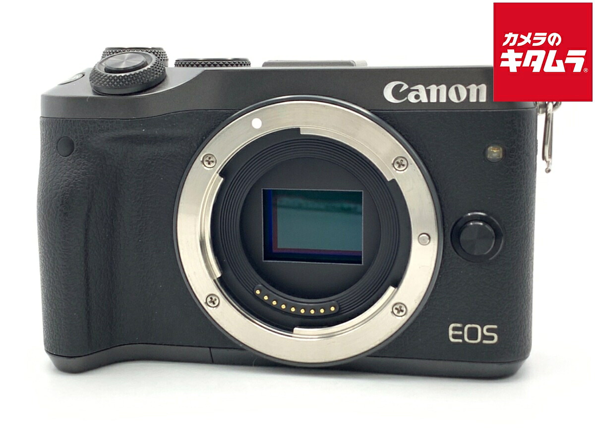 【中古】 【良品】 キヤノン EOS M6 ボディ ブラック 【ミラーレス一眼】 【6ヶ月保証】