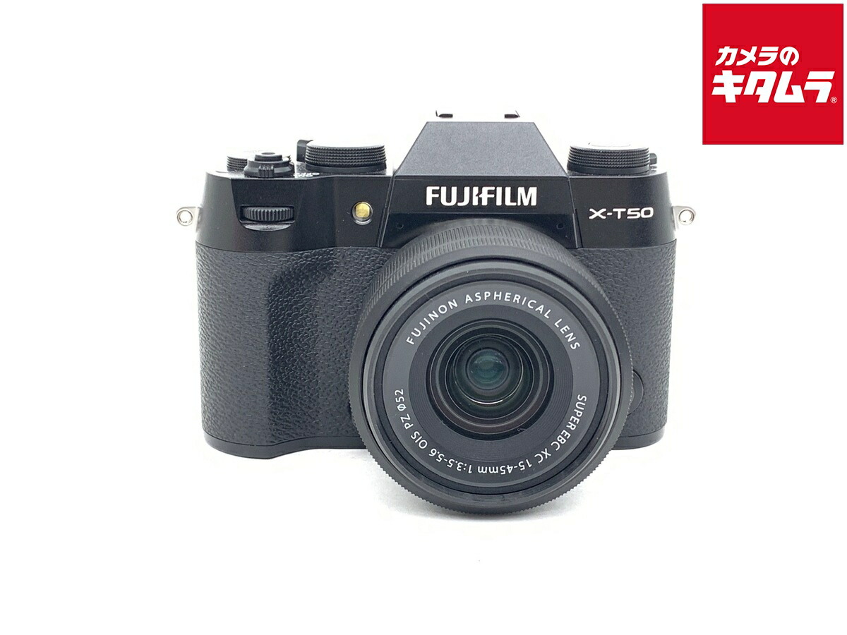 【中古】 【良品】 フジフイルム X-T50 JP XC15-45mmレンズキット ブラック 【ミラーレス一眼】 【6ヶ月保証】