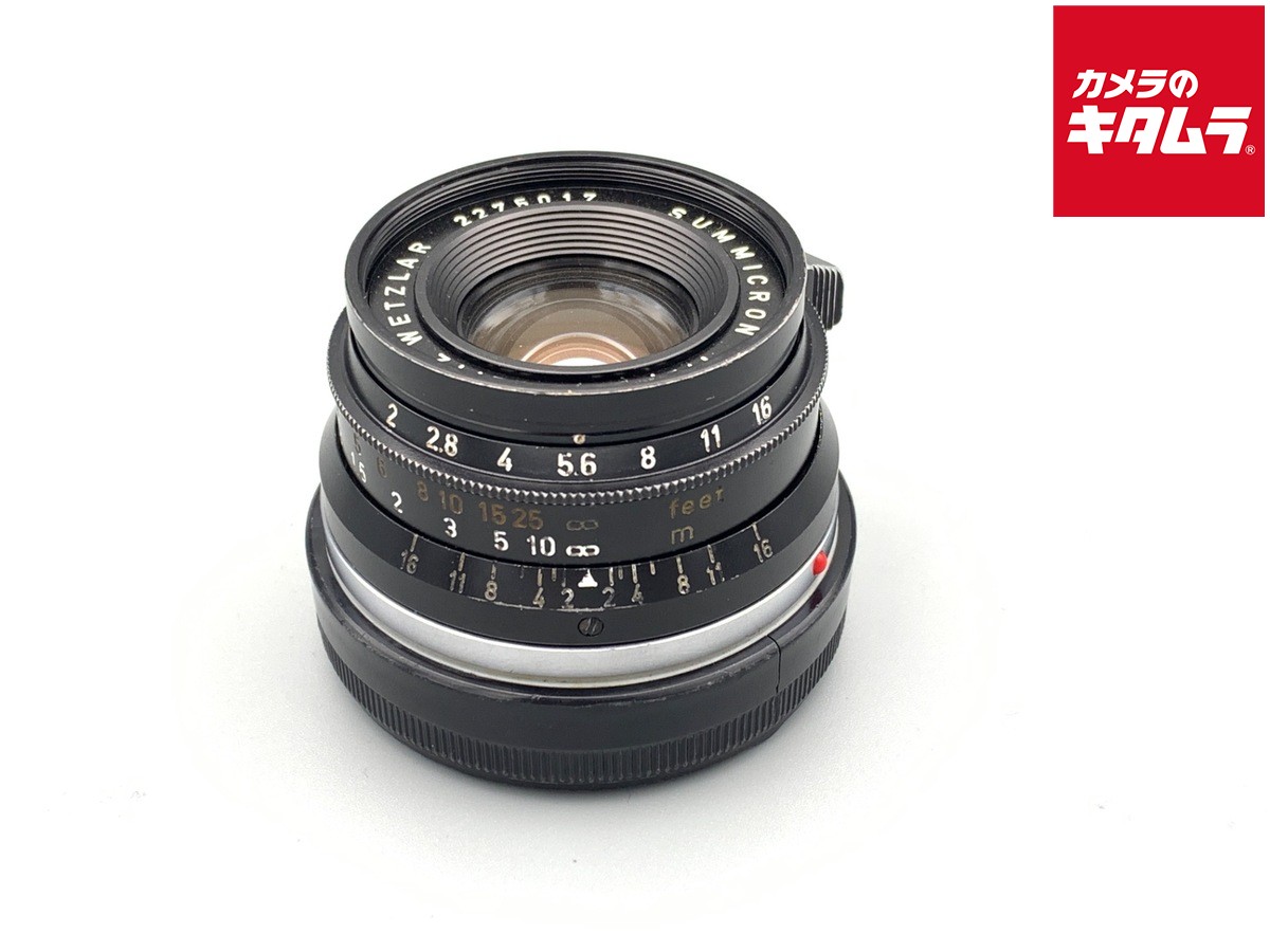 【中古】 【並品】 ライカ ズミクロン M 35mm F2 ブラック 8枚玉 イエロースケール 【交換レンズ】