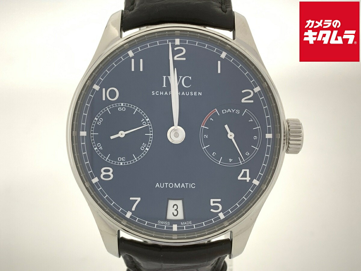 【中古】 【良品】 IWC ポルトギーゼ ブルー IW500710 ステンレススティール 【1年保証】