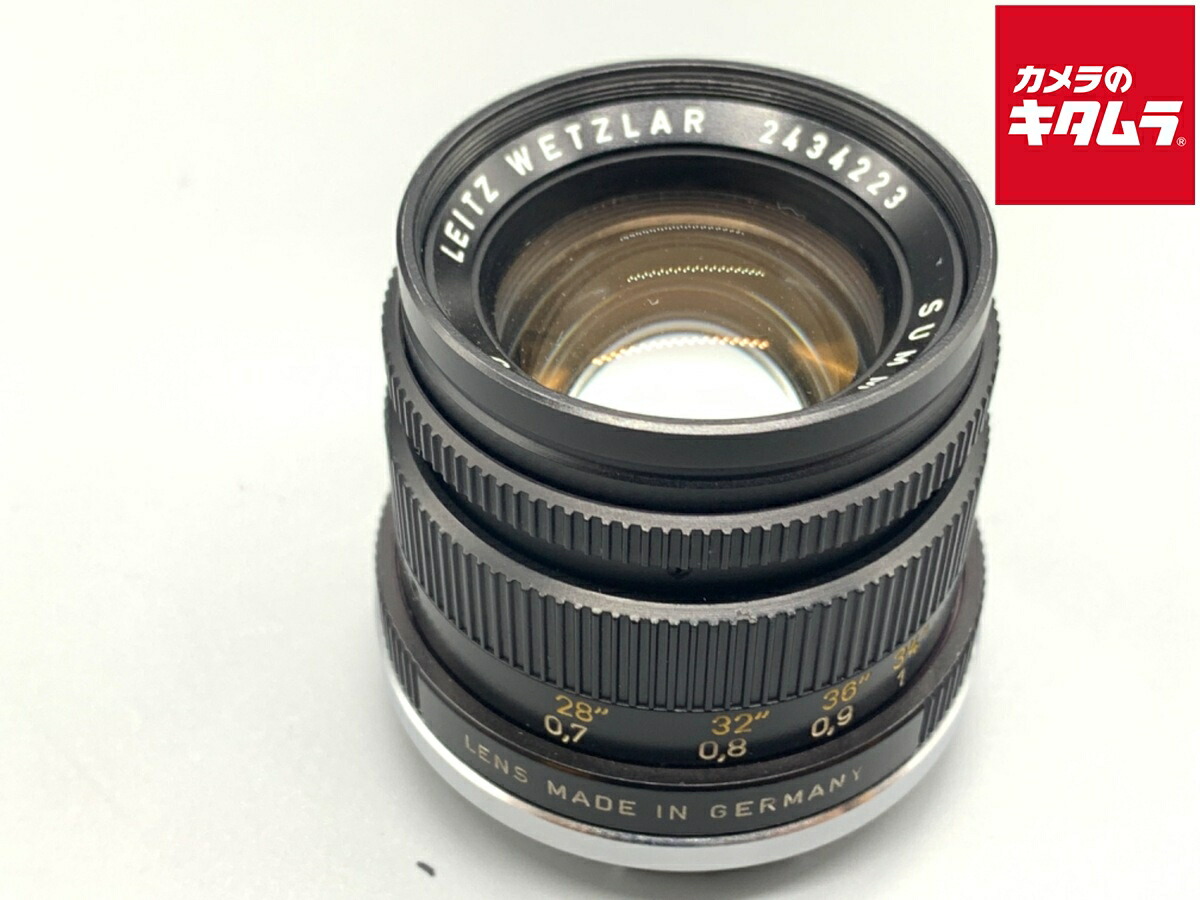 【中古】 【良品】 ライカ ズミクロンM 50mm F2 ブラック(2代目) ブラックペイント 【交換レンズ】 435,456円
