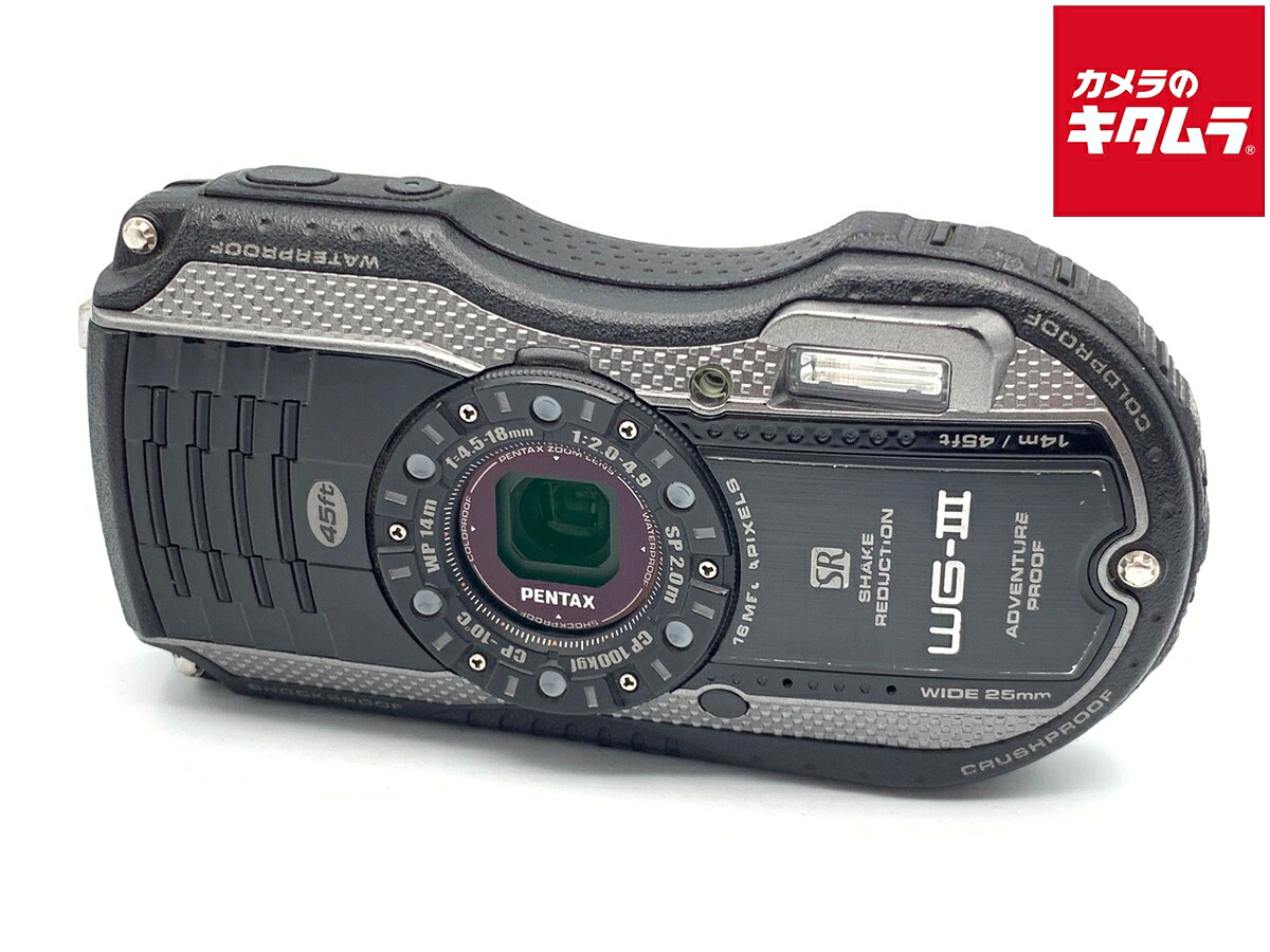 【中古】 【並品】 ペンタックス Optio WG-3 ブラック 【コンパクトデジタルカメラ】|カメラのキタムラ