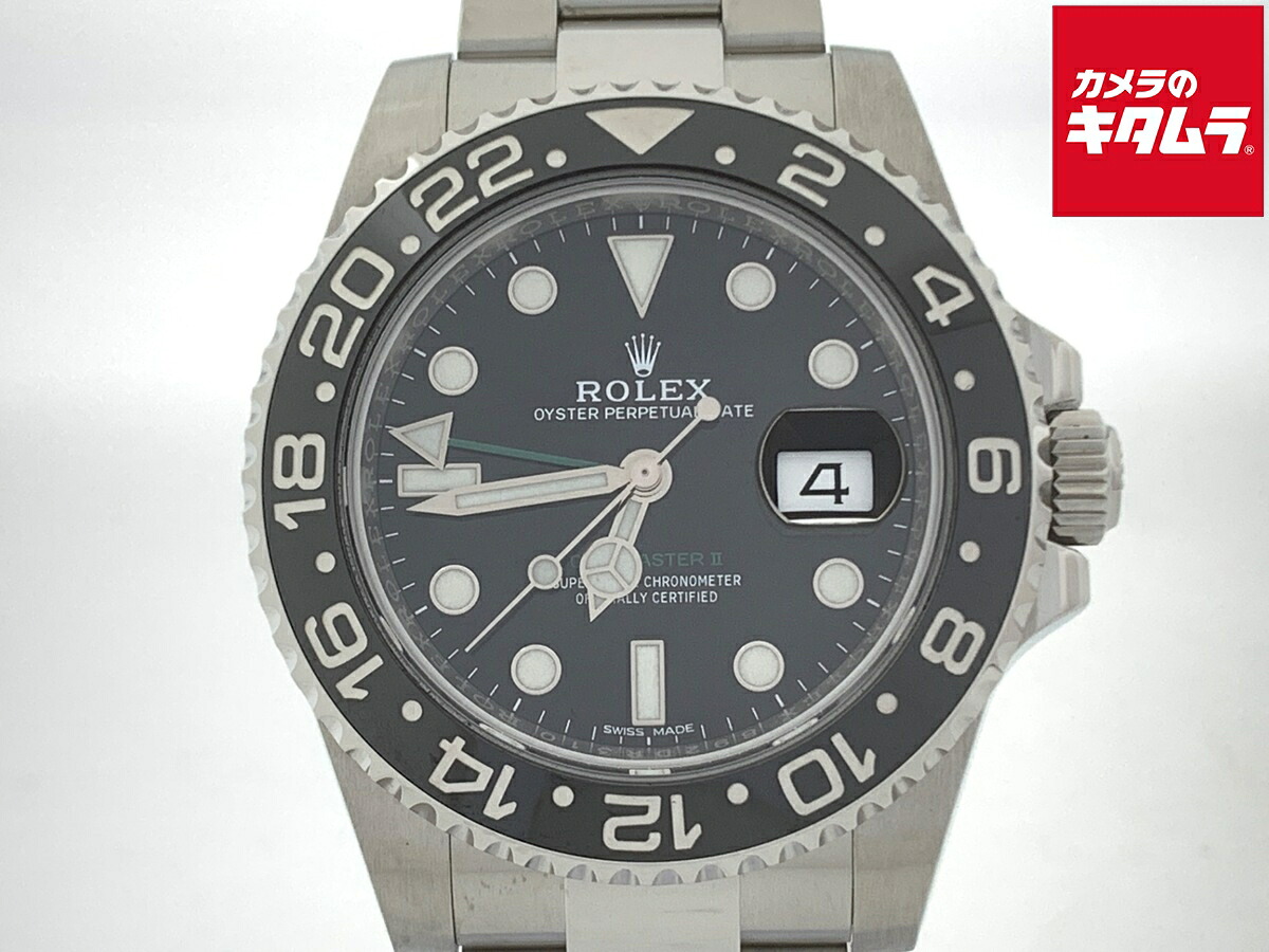 【中古】 【美品】 ロレックス(ROLEX) GMTマスターII ブラック 116710LN ステンレス 【1年保証】
