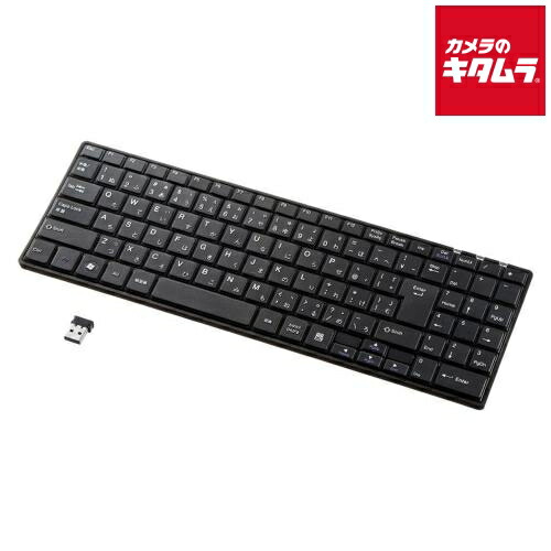 サンワサプライ SKB-WL22BKN ワイヤレススリムキーボード（ブラック） 《納期未定》