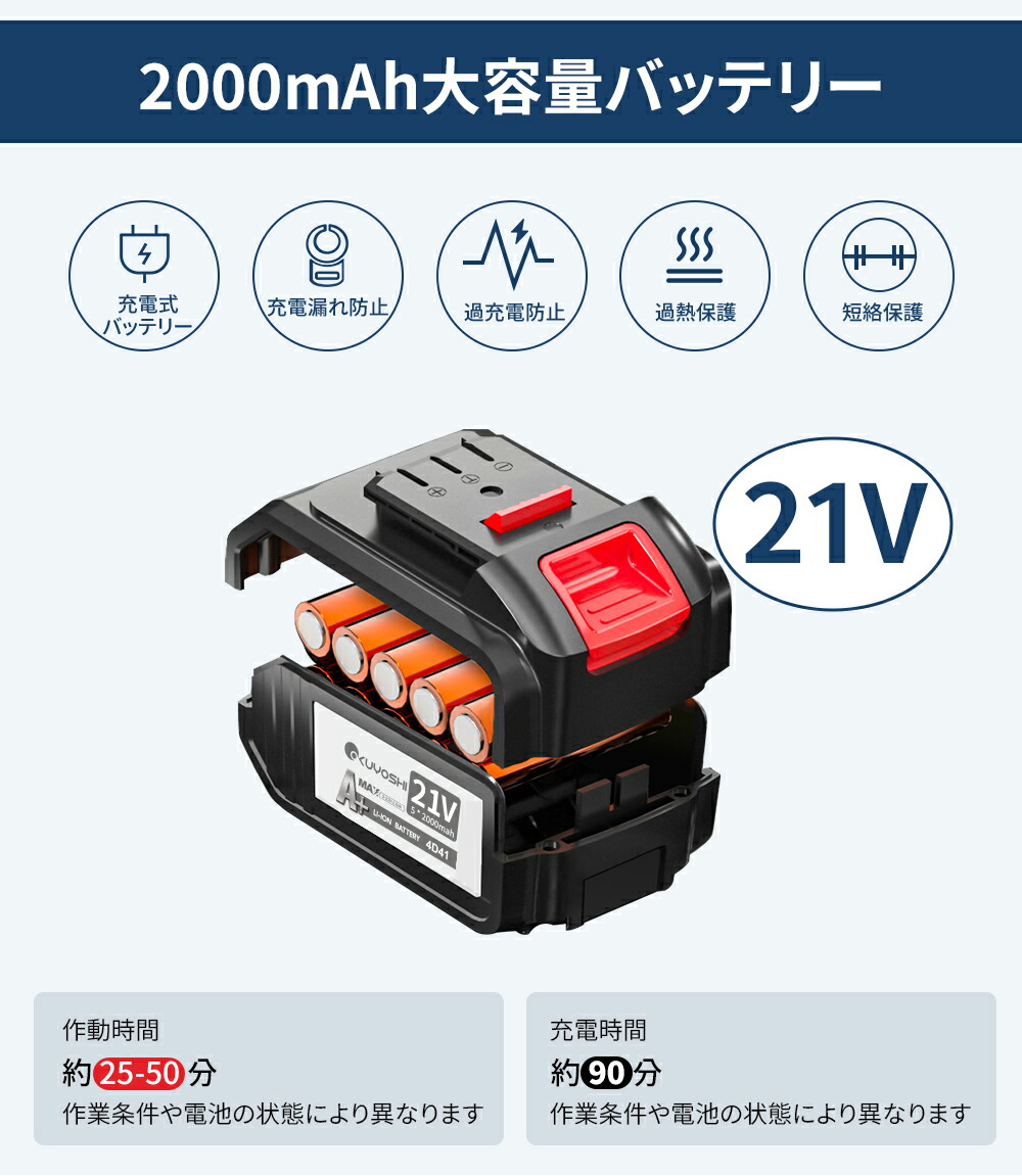 【新品】電動チェーンソー 充電式 21V 強力2000mAh バッテリー搭載 Amazon | Froza チェーンソー 充電式 チェーンソー 6インチ 21V
