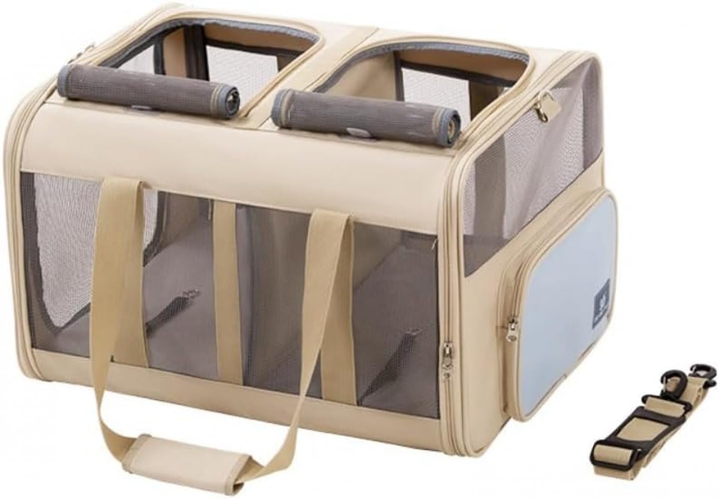 猫用キャリーバッグ 折りたたみ式でちょっとの間取りひろげる自在 超豪然たる耐荷重社会システム 全針路通気心積もり 肩肉＆はりつけ台上半身自在うつり変わり