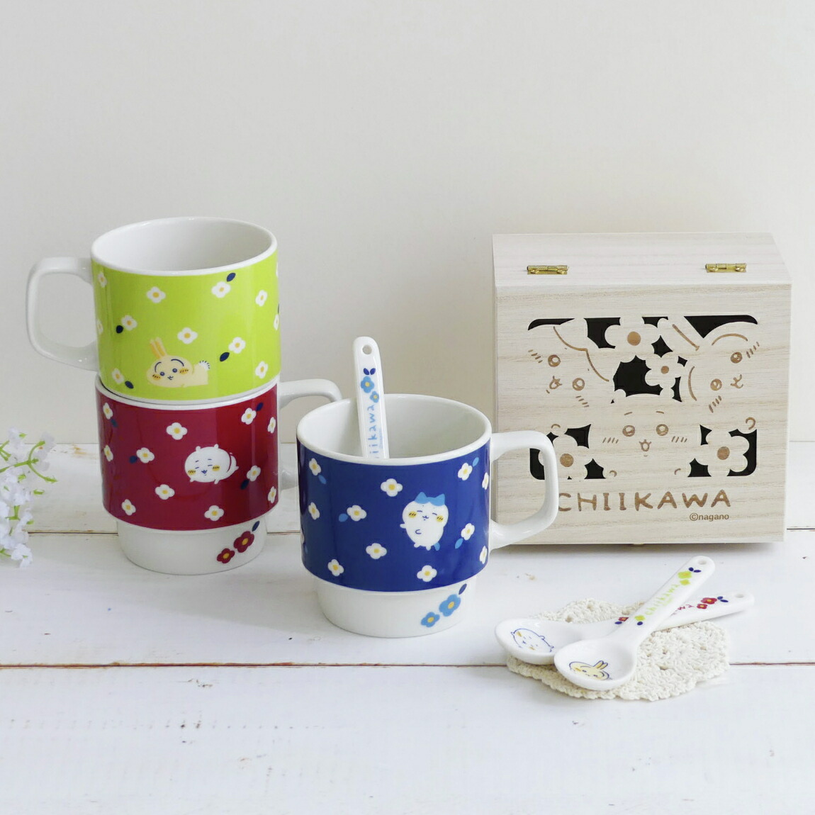 楽天市場】ちいかわ フラワーガーデン陶製スプーン ハチワレ うさぎ