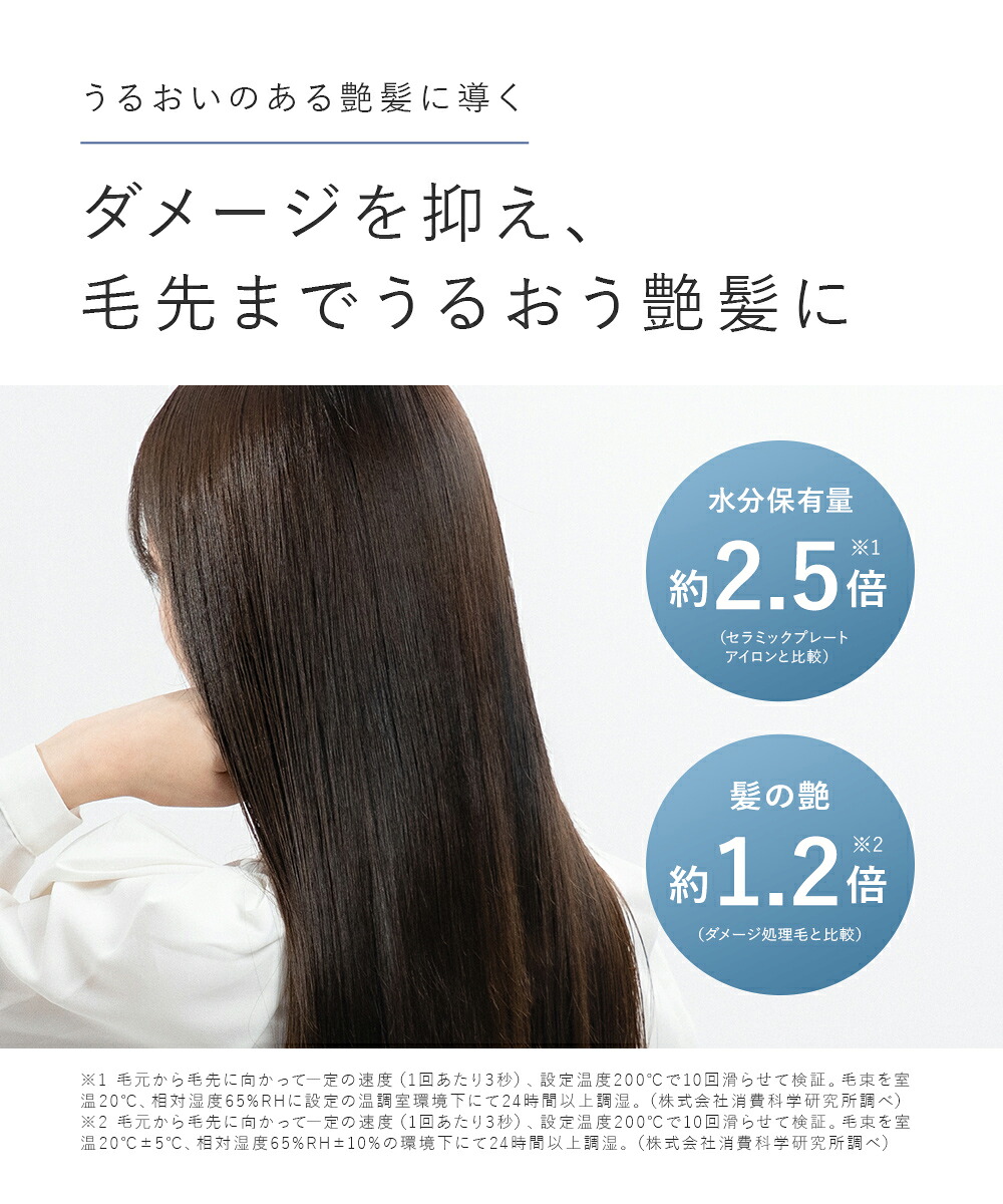 30日間全額保証／プリュスオー ケアレクト スムースケアアイロン 25mm