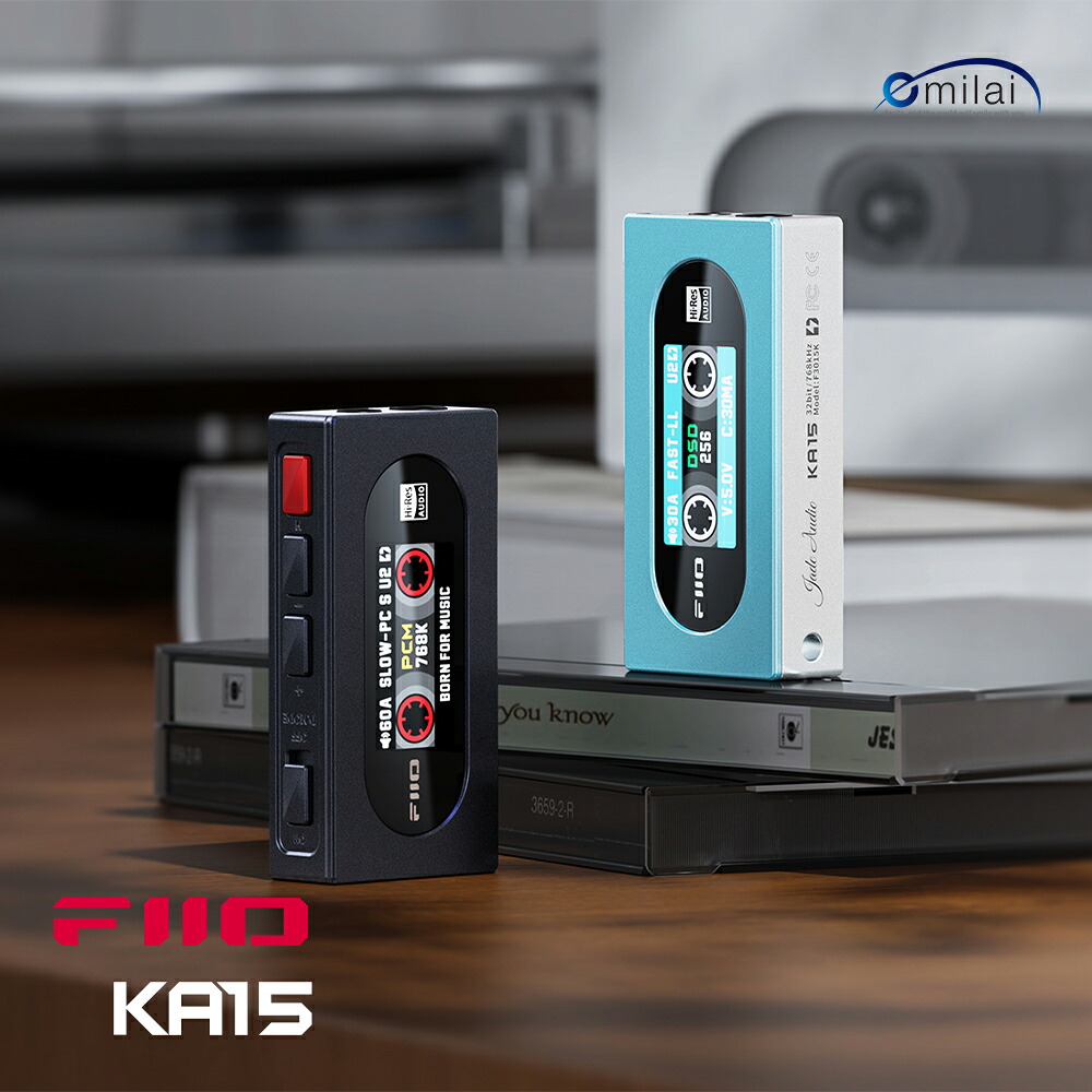 【店卸し資産区分線】FIIO KA15  USB DAC 受話器アンプリファイアー 小型 軽さ 3.5粍 4.4粍 CS43198 デスクトップモード 適用業務相応う ヘッドホンアンプ-アンプ-オーディオ