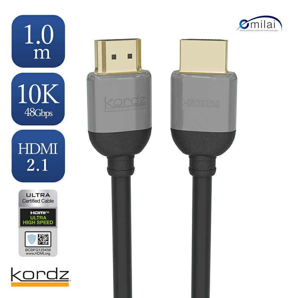 HDMI ケーブル ライフタイム 保証 | PRS4 PASSIVE 1.0m |100cm 永久保証 8K対応 HDMI2.1 Apple TV ゲーム PS5 パソコン モニター プロジェクター 映画 全機能対応 48Gbps 最大10K解像度