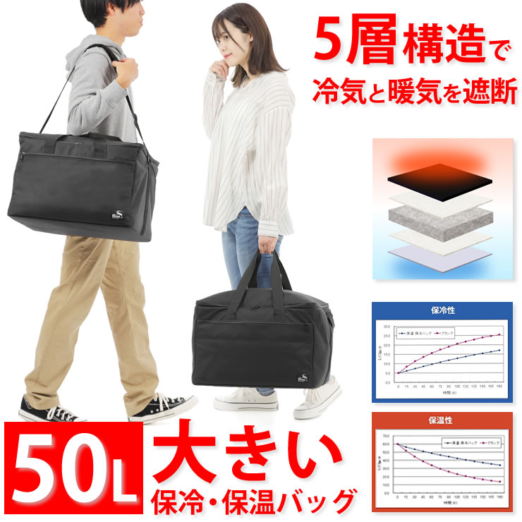 【楽天市場】5層構造 50L 大容量 保冷バッグ 保温バッグ クーラーバッグ ソフトクーラーボックス キャンプ アウトドア レジャー 行楽