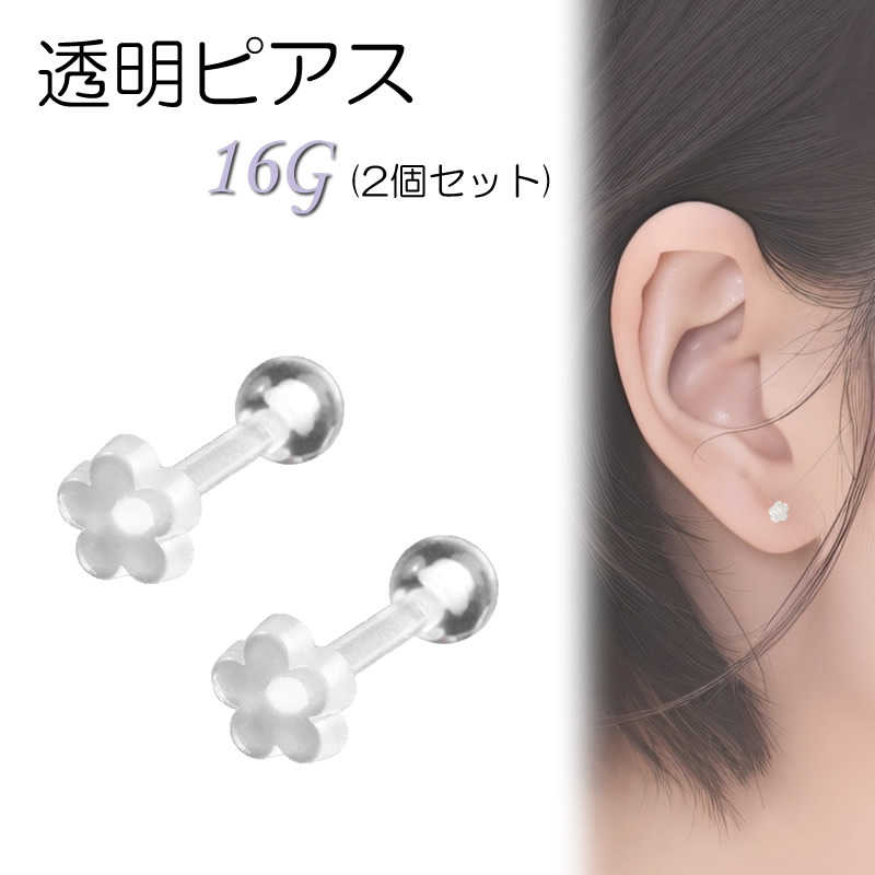 LeleSadoughi ピアス フープ サークル 透明 アクリル ガラスピアス 〜 les ronds 〜 透明 クリア シンプル フープ
