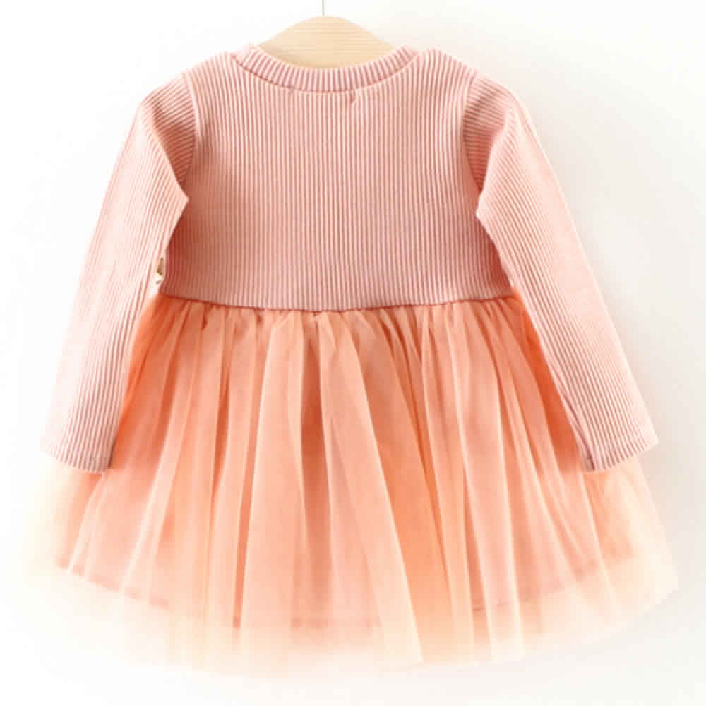 楽天市場 ベビー 長袖 ワンピース ガールズ 女の子 赤ちゃん オーガンジー スカート リブ編み セレモニードレス お出かけ フォーマル 結婚式 パーティー 記念写真 お誕生日 ひなまつり キッズ マタニティの Emma Style