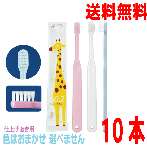 【メール便送料無料】Ci　602(仕上げ磨き用)　M　Ciメディカル　ふつう　無地　10本　色はおまかせアソート